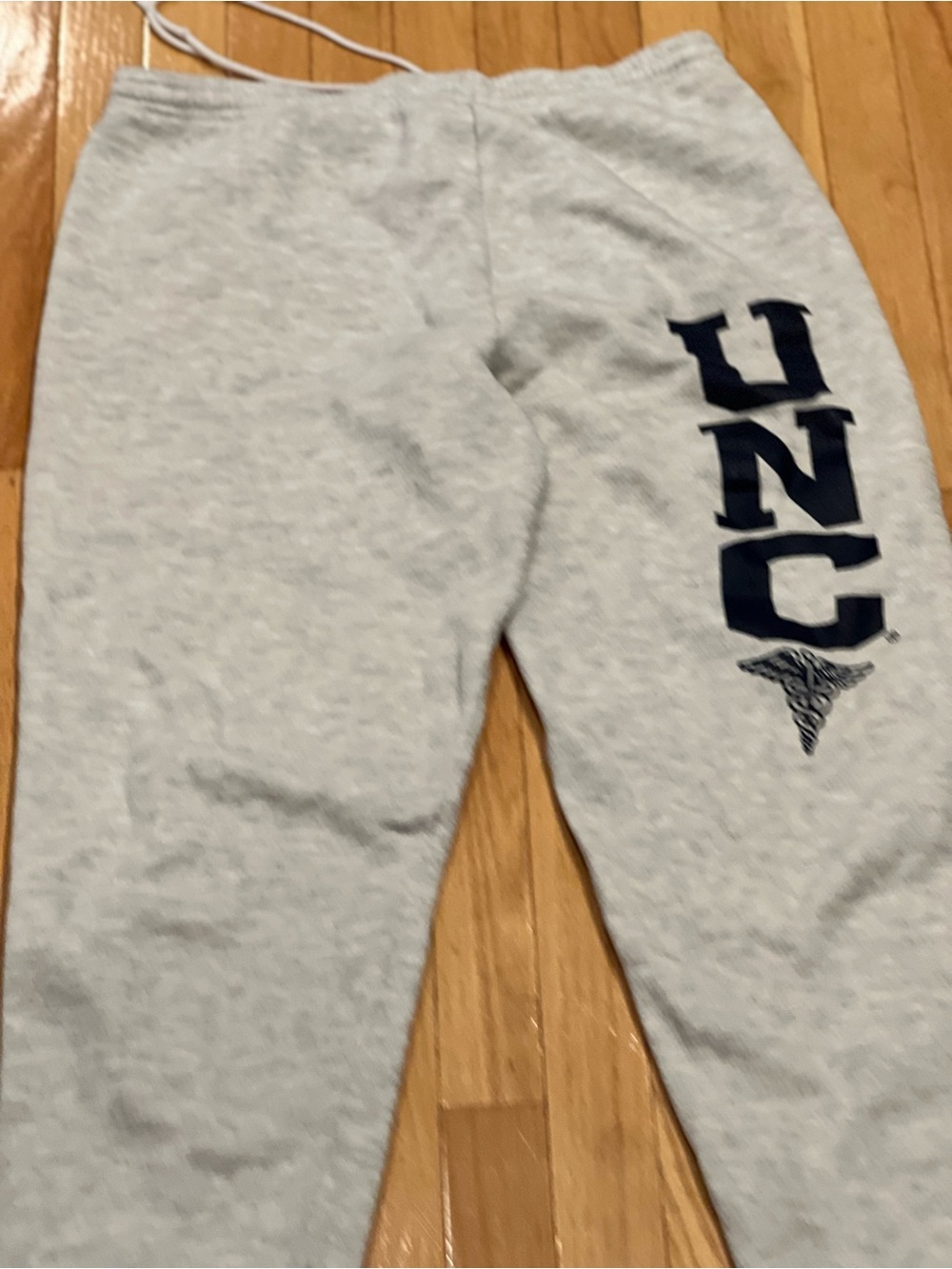 UNC Grey Kids Sweatpants with Navy Logo